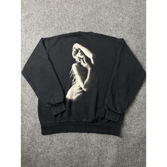 Taylor Swift Tops - Womens Graphic Taylor Swift The Tortured Poets Department Black Crewneck, Size L
